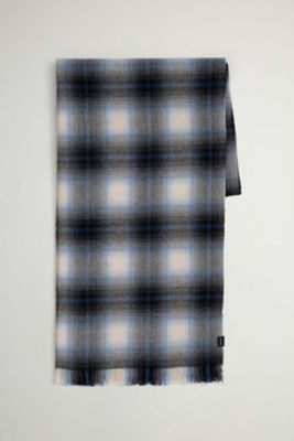 ＜WOOLRICH＞ライト　プレイド　スカーフ　／　ＬＩＧＨＴ　ＰＬＡＩＤ　ＳＣＡＲＦ　ＷＯＡＣ０３０４