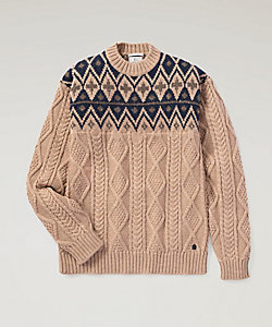 WOOLRICH (Men)/ウールリッチ セーター　ＦＡＩＲＩＳＬＥ　ＷＯＯＬ　ＰＵＬＬＯＶＥＲ　ＷＯＫＮ０２５１
