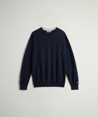 ＜WOOLRICH＞ロゴ　コットン　クルーネック　／　ＬＯＧＯ　ＣＯＴＴＯＮ　ＣＲＥＷＮＥＣＫ　ＷＯＫＮ０３３１