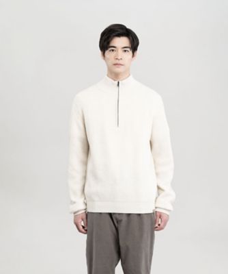 WOOLRICH/ウールリッチ ウール カシミヤ リブド ハーフジップ/WOOL CASH RIBBED HALFーZIP WOKN2024 FALCON トップス【三越伊勢丹/公式】