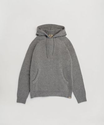 WOOLRICH/ウールリッチ ストレッチ ニット フーディ/STRETCH KNIT HOODIE WOKN2032 MEDIUM GREY MELANGE トップス【三越伊勢丹/公式】
