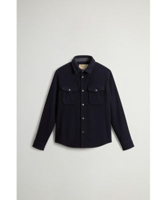 ＜WOOLRICH＞アラスカン　メルトン　プレイン　オーバーシャツ／ＡＬＡＳＫＡＮ　ＭＥＬＴＯＮ　ＰＬＡＩＮ　ＯＶＥＲＳＨＩＲＴ　ＷＯＯＳ０１２９