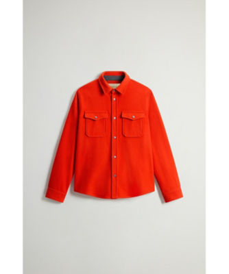 ＜WOOLRICH＞アラスカン　メルトン　プレイン　オーバーシャツ／ＡＬＡＳＫＡＮ　ＭＥＬＴＯＮ　ＰＬＡＩＮ　ＯＶＥＲＳＨＩＲＴ　ＷＯＯＳ０１２９