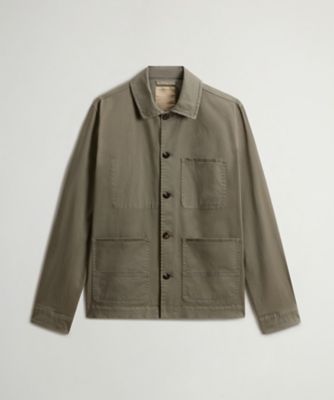 Hollington フランス製 コットンツイル スタンドカラージャケット 1940-50s】