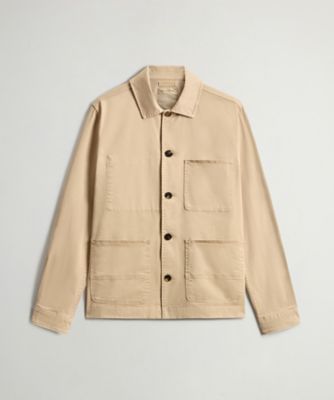 Hollington フランス製 コットンツイル スタンドカラージャケット 90's]”hollington” Suede Stand Collar Jacket | recollection vintage