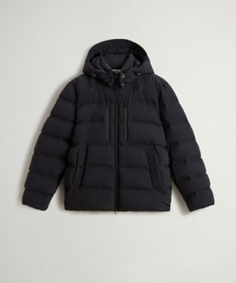 【送料無料】WOOLRICH/ウールリッチ マットストレッチ パファー ジャケット/MATT STRETCH PUFFER JACKET WOOU2088 BLACK コート・ジャケット【三越伊勢丹/公式】