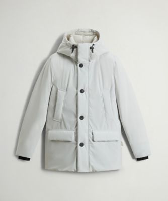 Suede Combination Down Jacket