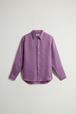 WOOLRICH/ウールリッチ リネン　シャツ　／　ＬＩＮＥＮ　ＳＨＩＲＴ　ＧＤ　ＷＯＳＩ０１１３