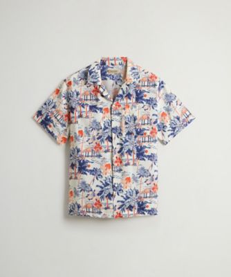 WOOLRICH/ウールリッチ プリンテッド　レーヨン　キャンプ　シャツ　／　ＰＲＩＮＴＥＤ　ＲＡＹＯＮ　ＣＡＭＰ　ＳＨＩＲＴ　ＷＯＳＩ０１７６