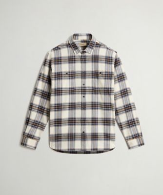 WOOLRICH/ウールリッチ チェックフランネル ウォーレンシャツ/CHECK FLANNEL WARREN SHIRT WOSI2001 CREAM CHECK トップス【三越伊勢丹/公式】