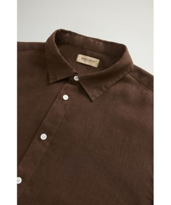 一度着用 新品同様 ウールリッチ リネン シャツ ブラウス XXS 3万 リネン シャツ／LINEN SHIRT WOSI2013 | WOOLRICH