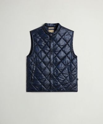 【送料無料】WOOLRICH/ウールリッチ ブラック ヤーン ナイロンベスト/BLACK YARN NYLON VEST WOVE2001 MELTON BLUE 【三越伊勢丹/公式】
