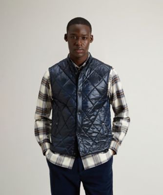 Woolrich ブラック ストライプ ベスト Woolrich ブラック ストライプ ベスト