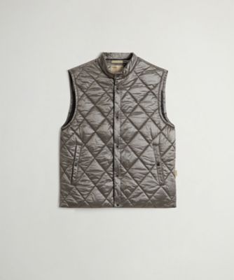 【送料無料】WOOLRICH/ウールリッチ ブラック ヤーン ナイロンベスト/BLACK YARN NYLON VEST WOVE2001 OFF TAUPE 【三越伊勢丹/公式】