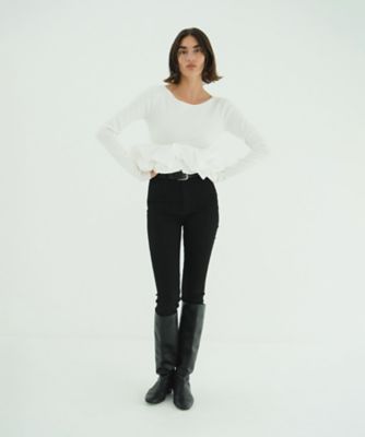 W BALLOON SHORT KNIT TOPS 10106ー