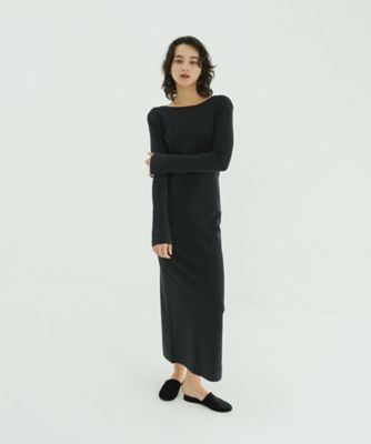 W FACE POWER SHOULDER KNIT ONEPIECE