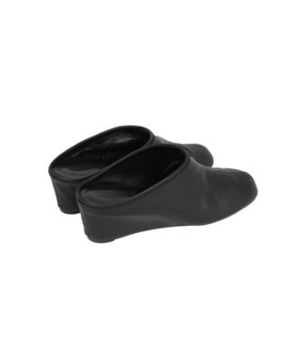 GRAIN LEATHER CLOGS 10115ー8513 | CLANE