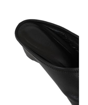 GRAIN LEATHER CLOGS 10115ー8513 | CLANE