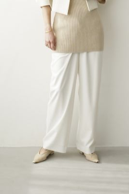 clane semi wide tuck pants | sgh.com.co