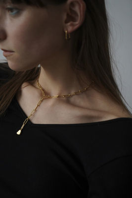 TEN.×CLANE PIN CABLE CHAIN NECKLACE-