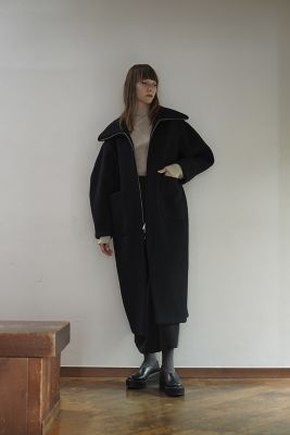 ＲＩＢ ＣＯＬＬＡＲ ＷＯＯＬ ＬＯＮＧ ＣＯＡＴ | ファッション・服 