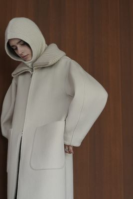 ＲＩＢ ＣＯＬＬＡＲ ＷＯＯＬ ＬＯＮＧ ＣＯＡＴ | ファッション・服 ...