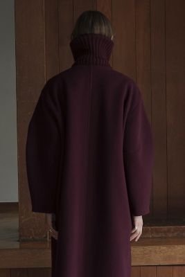 ＲＩＢ ＣＯＬＬＡＲ ＷＯＯＬ ＬＯＮＧ ＣＯＡＴ | ファッション・服