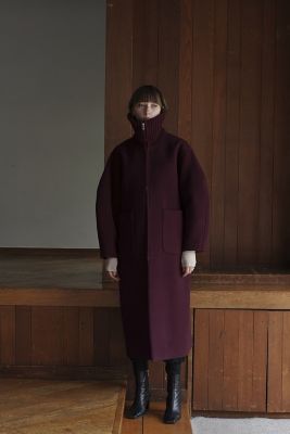 ＲＩＢ ＣＯＬＬＡＲ ＷＯＯＬ ＬＯＮＧ ＣＯＡＴ | ファッション・服