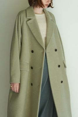 DOUBLE WOOL LONG COAT | CLANE (Women