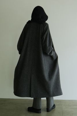 DOUBLE WOOL LONG COAT | CLANE (Women