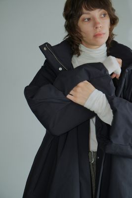 BALLOON HOODIE LONG DOWN COAT