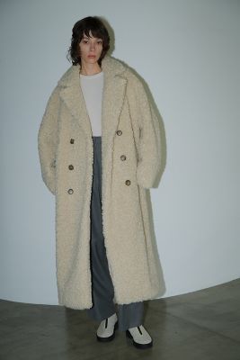 ＜CLANE (Women)＞ＤＯＵＢＬＥ　ＬＯＮＧ　ＢＯＡ　ＣＯＡＴ