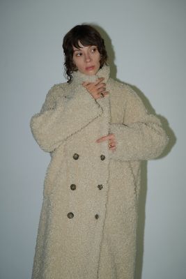 CLANE DOUBLE LONG BOA COAT