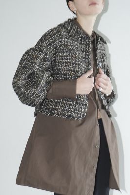 ＭＩＸ　ＴＷＥＥＤ　ＰＵＦＦ　ＳＬＥＥＶＥ　ＪＡＣＫＥＴ