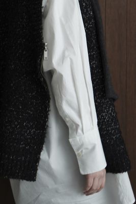 もも様clane (クラネ) SIDE ZIP TWEED KNIT VEST CLANE/クラネ】SIDE ZIP TWEED KNIT VEST/サイドジップツイード