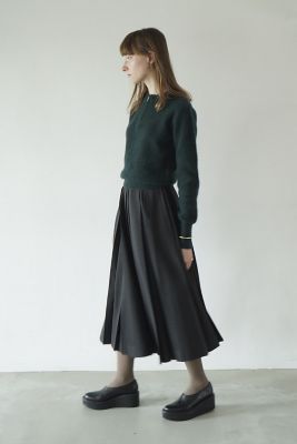CLANE - ダブルフェイス ヤク ニットトップス - W FACE HALF ZIP