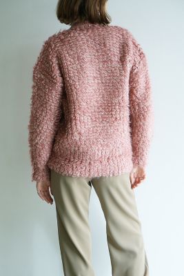 MIX LOOP MOHAIR KNIT TOPS | CLANE