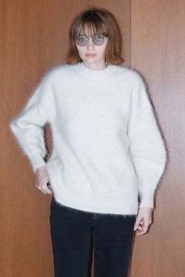 ＜CLANE (Women)＞ＢＵＬＫＹ　ＳＬＥＥＶＥ　ＡＮＧＯＲＡ　ＫＮＩＴ　ＴＯＰＳ
