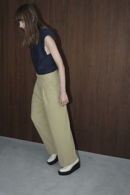 2WAY STRAIGHT TUCK PANTS | CLANE (Women
