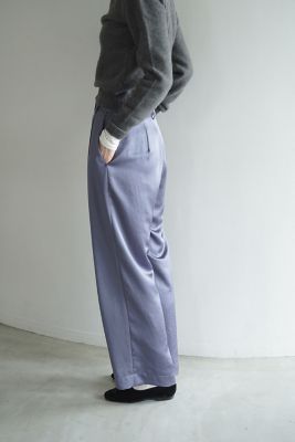 SATIN SLACKS PANTS | CLANE (Women)/クラネ