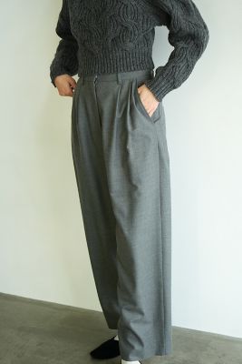 ＜CLANE (Women)＞ＷＯＯＬ　ＢＡＳＩＣ　ＴＵＣＫ　ＰＡＮＴＳ