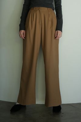 KNIT TUCK PANTS