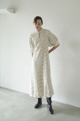 CLANE FLORAL EMBROIDERY LACE ONEPIECE - ロングワンピース