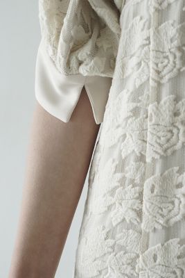 FLORAL EMBROIDERY LACE ONEPIECE  