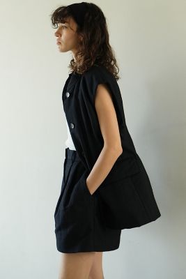 CLANE PADDED MESH VEST アイボリー（PADDED MESH
