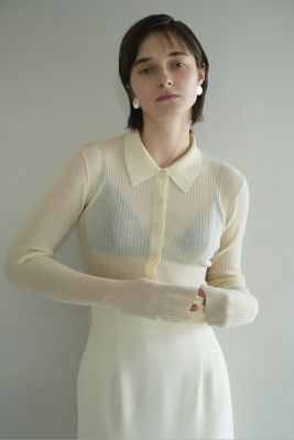 SHEER RIB KNIT SHIRT | ファッション・服 | 三越 