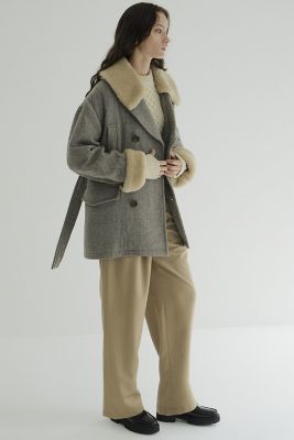 BOA COLLAR MILITARY COAT 17101