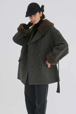 ＜CLANE (Women)＞ＢＯＡ　ＣＯＬＬＡＲ　ＭＩＬＩＴＡＲＹ　ＣＯＡＴ　１７１０１－０００２