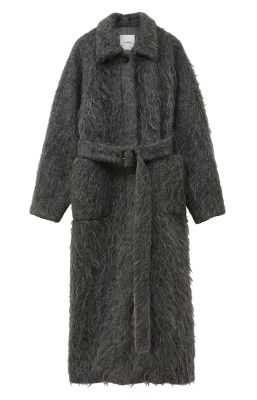 LONG SHAGGY LADY MAXI COAT 17101