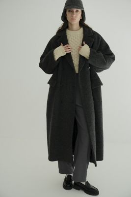 ＜CLANE (Women)＞≪送料無料≫ＤＯＵＢＬＥ　ＷＯＯＬ　ＬＯＮＧ　ＣＯＡＴ　１７１０１－００５２